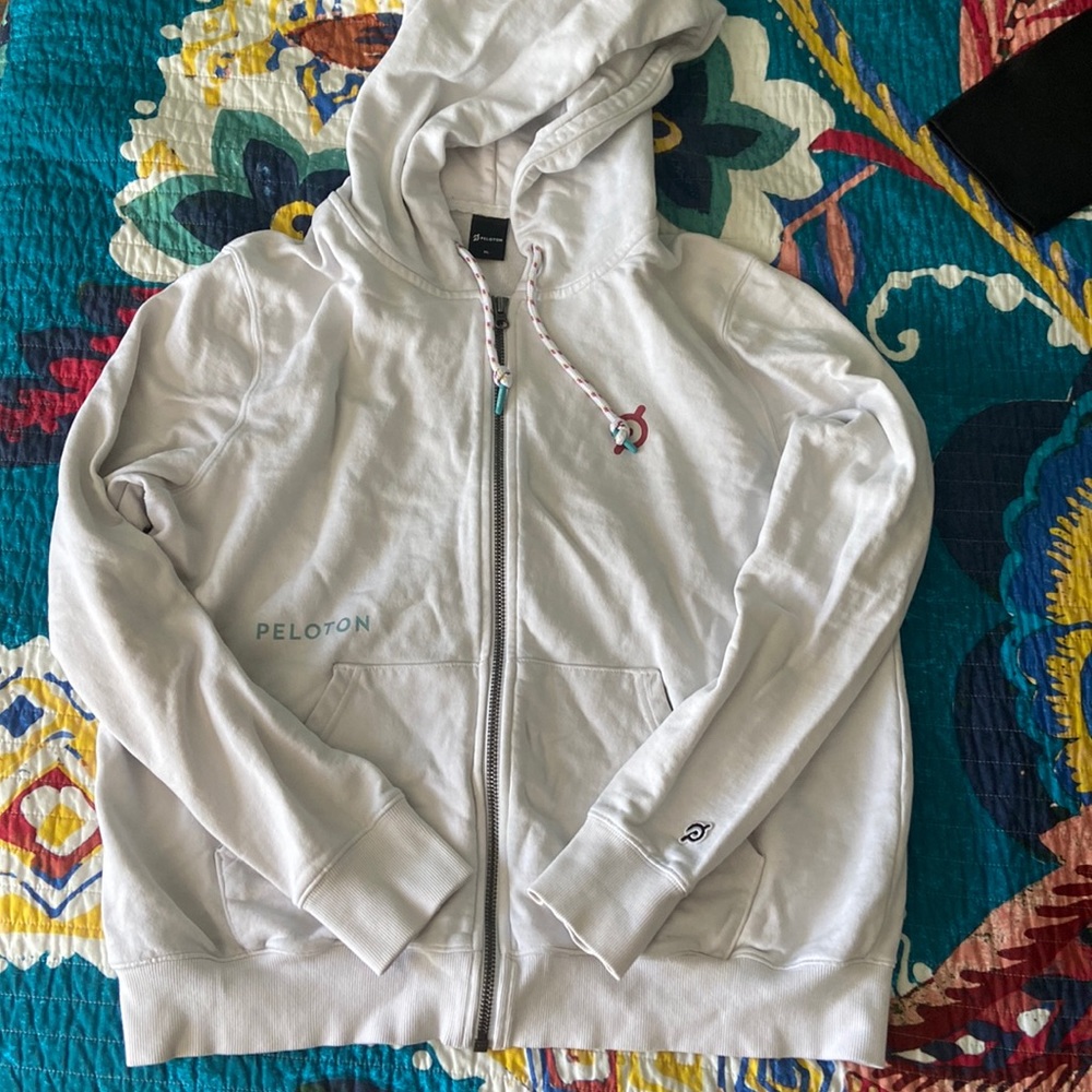 White Peloton Hoodie
